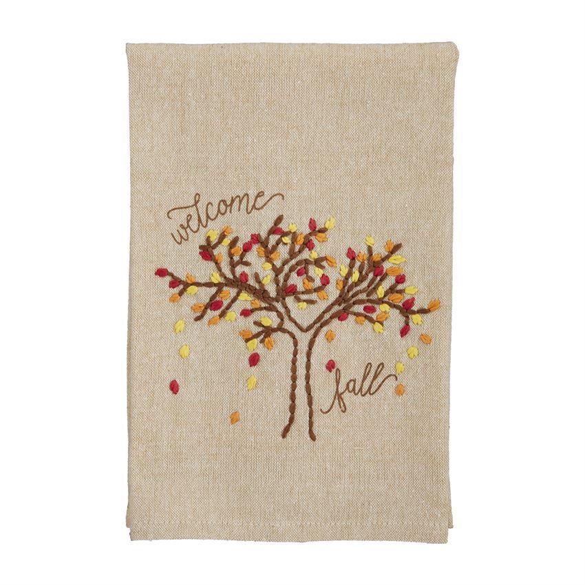 Fall French Knot Towel