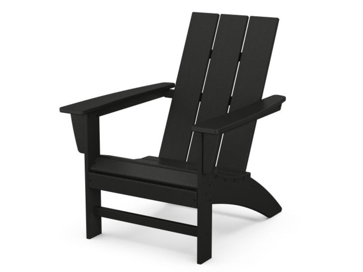 Polywood® Modern Adirondack Chair, Black