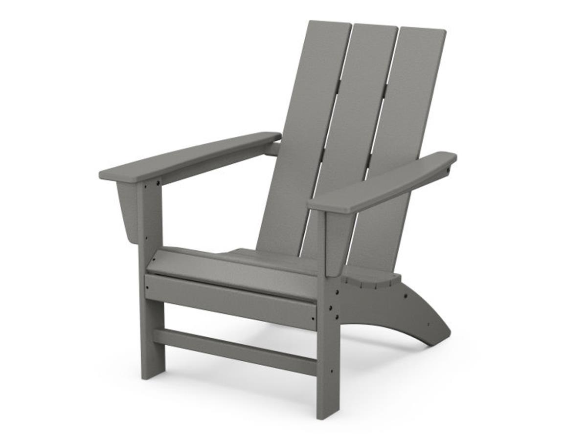 Polywood® Modern Adirondack Chair, Gray