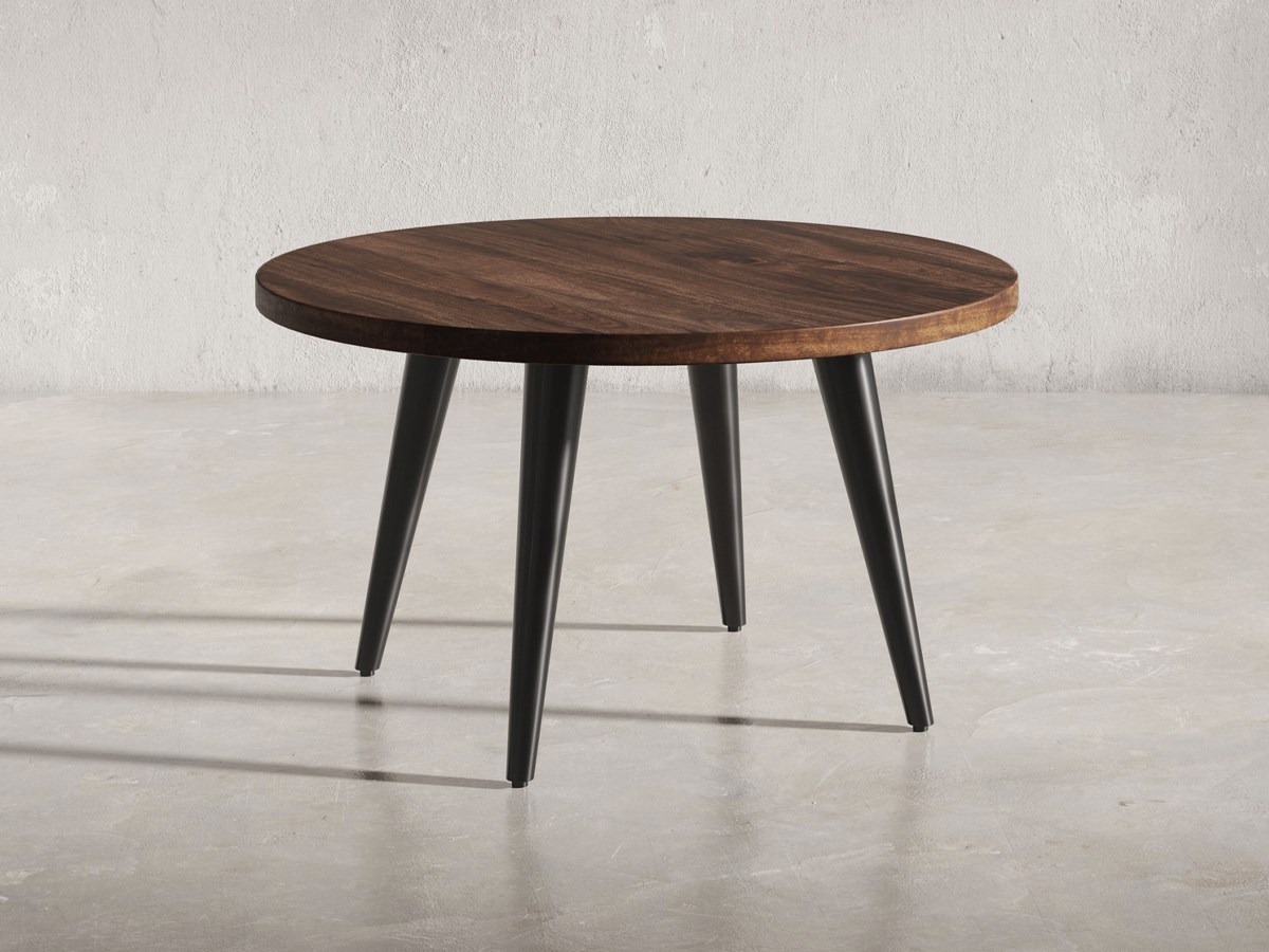 Prelude Round Coffee Table, Dark Brown