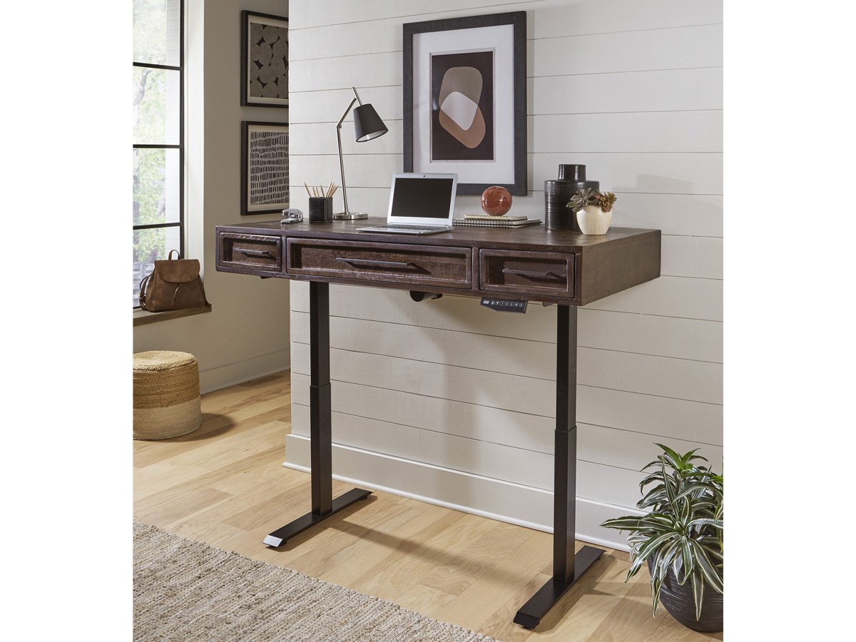Aspen Home Zander Lift Desk, Umber