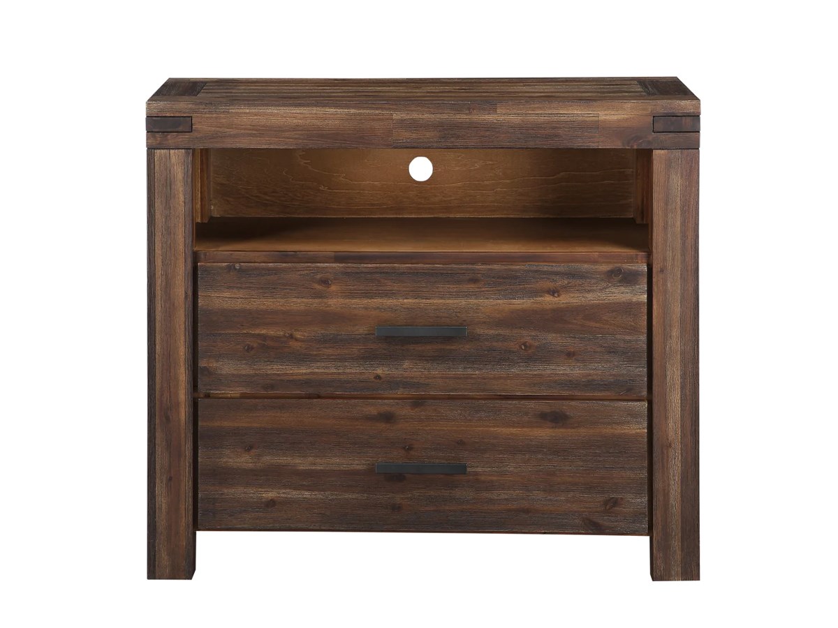 Meadow Media Chest, Brick Brown