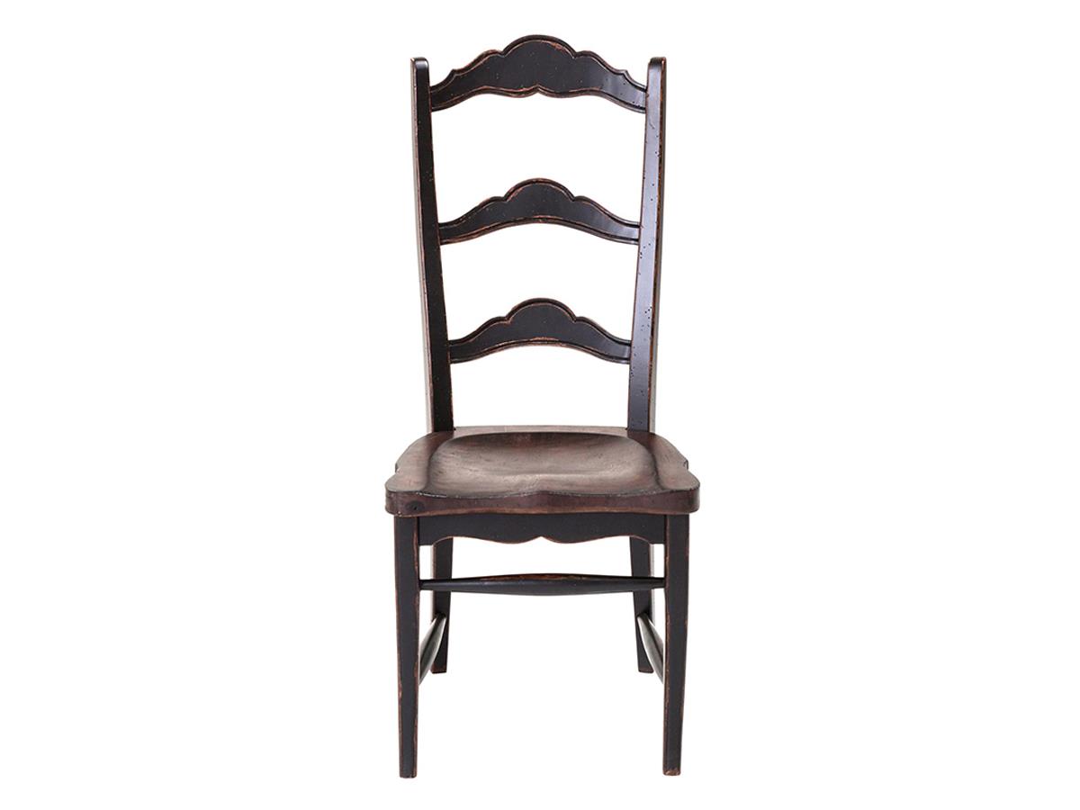 Colonial Dining Chair, Black / Dark Rustic Pecan