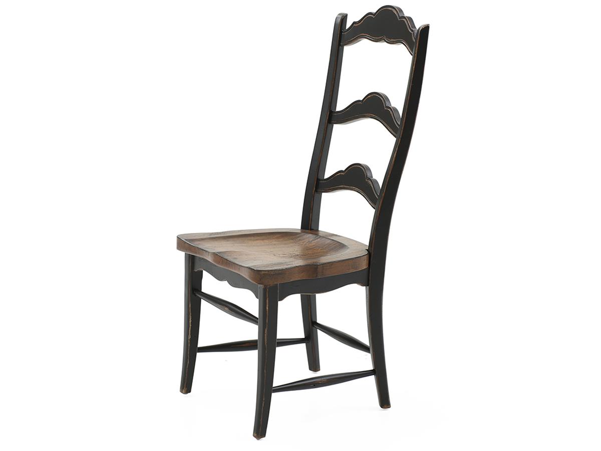 Colonial Dining Chair, Rustic Pecan/Black