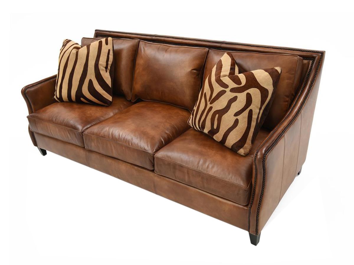 Bernhardt Hopkins Top-Grain Leather Sofa