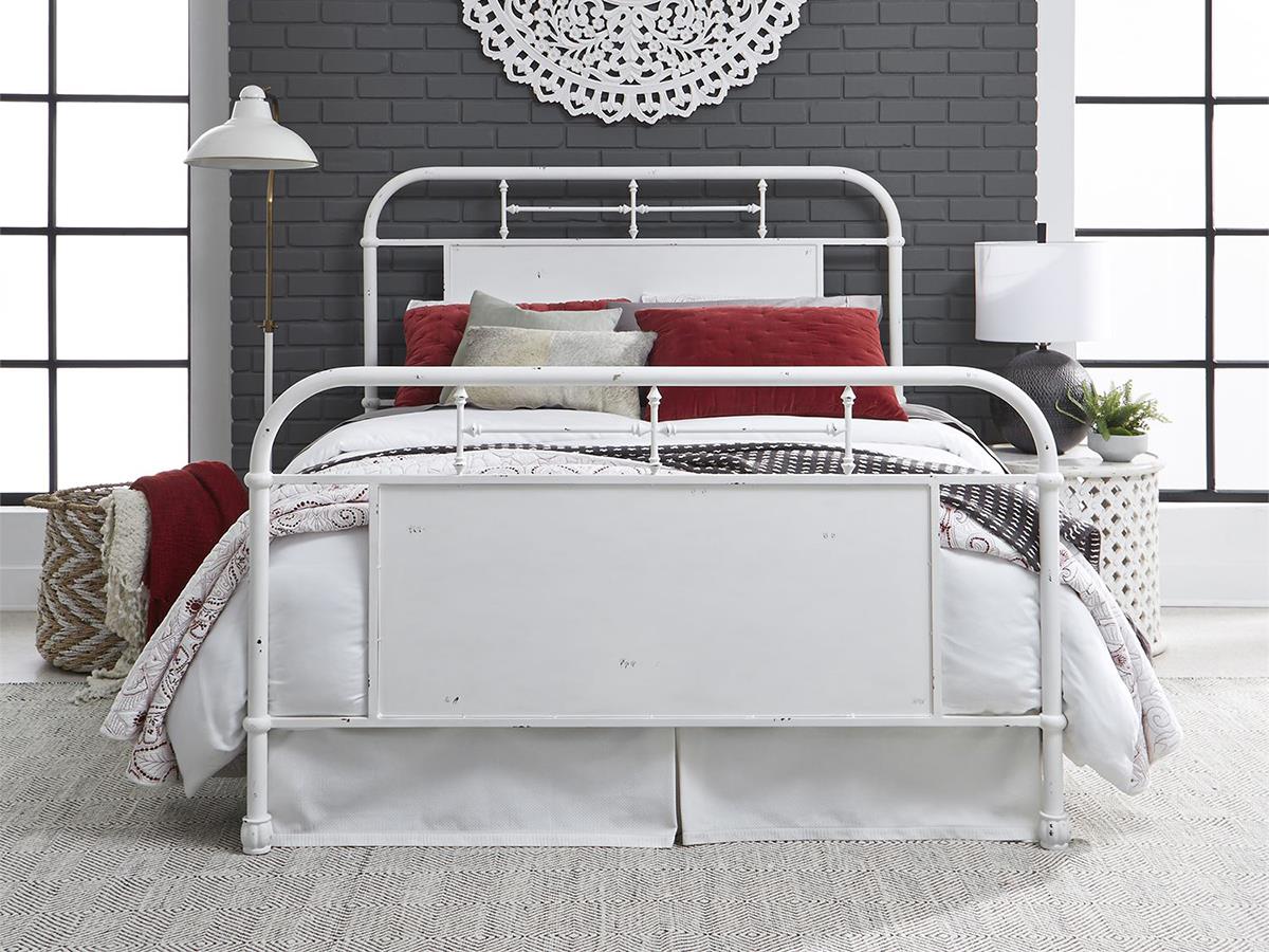 Liberty Vintage Bed, Antiqued White