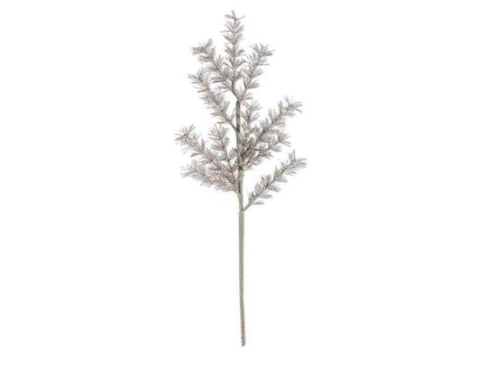 Antique Silver Glitter Pine Stem