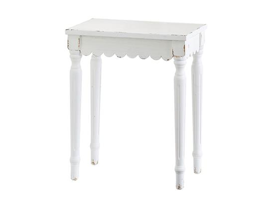 Scalloped Edge Accent Table, Small